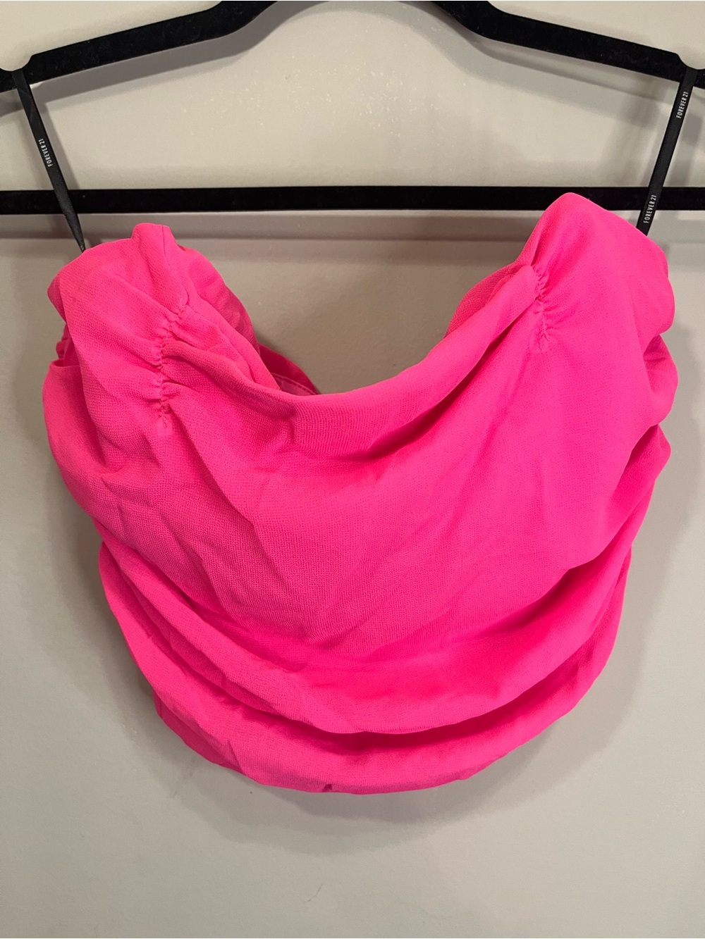 Forever 21 Hot Pink Strapless Tube Top